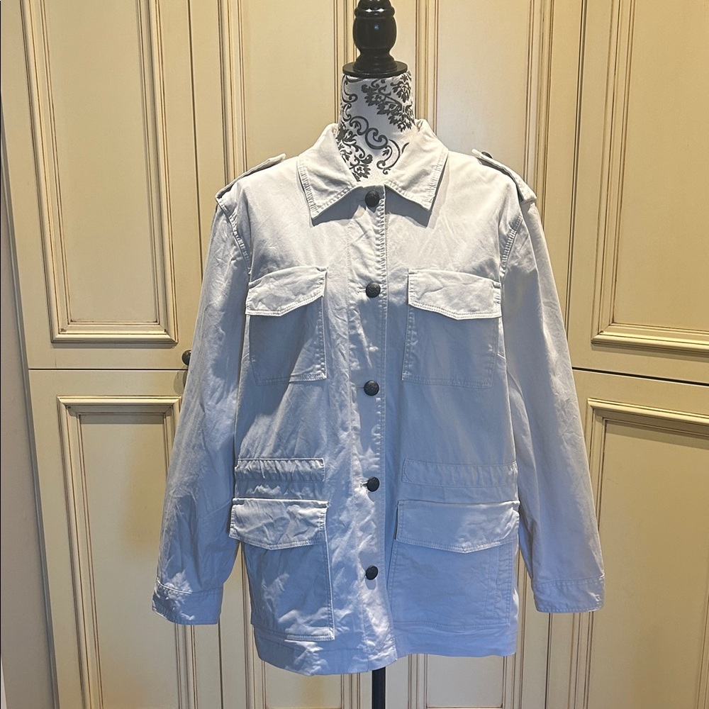 Banana Republic Light Beige Button-Up Jacket